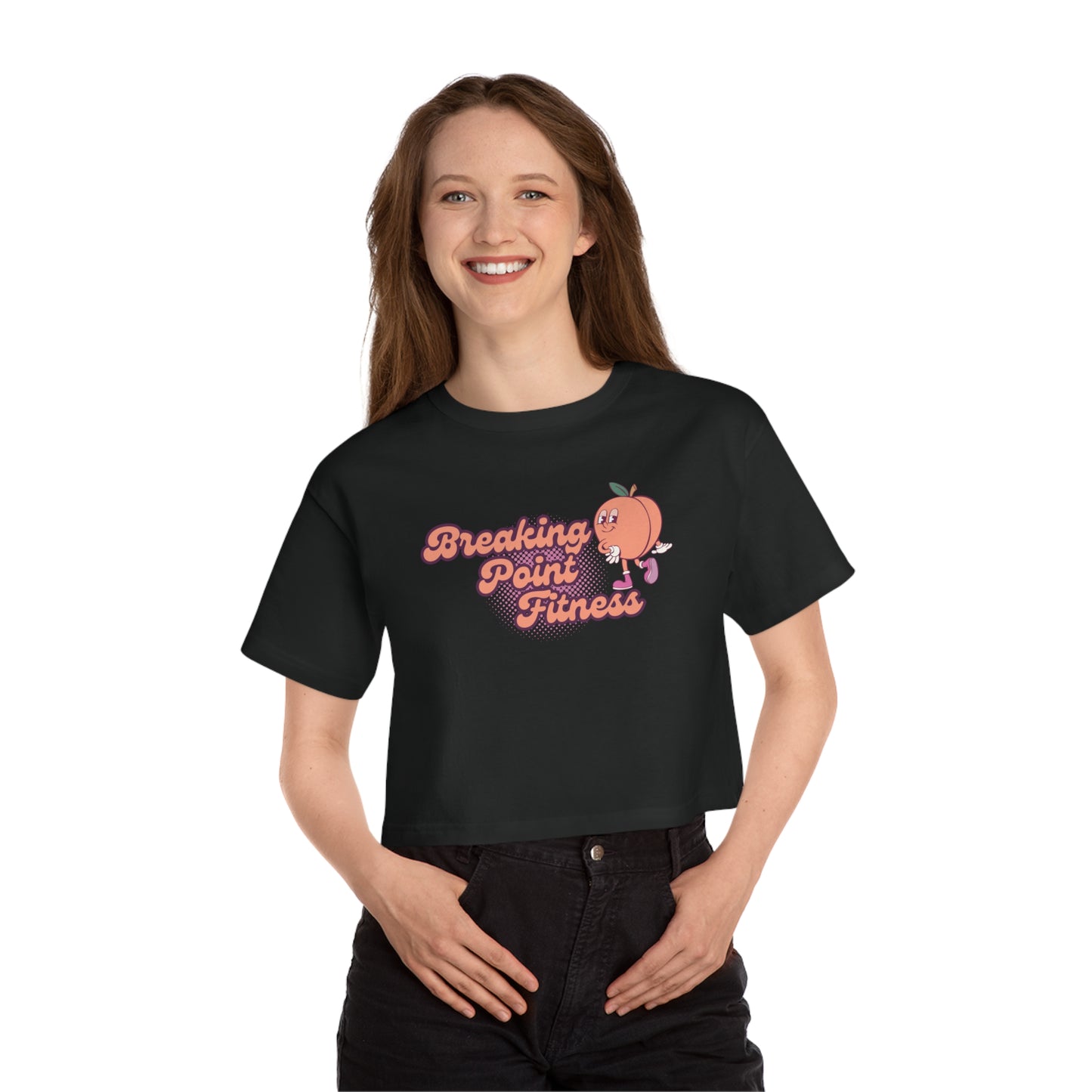 Women's Peach BPF Cropped T-Shirt