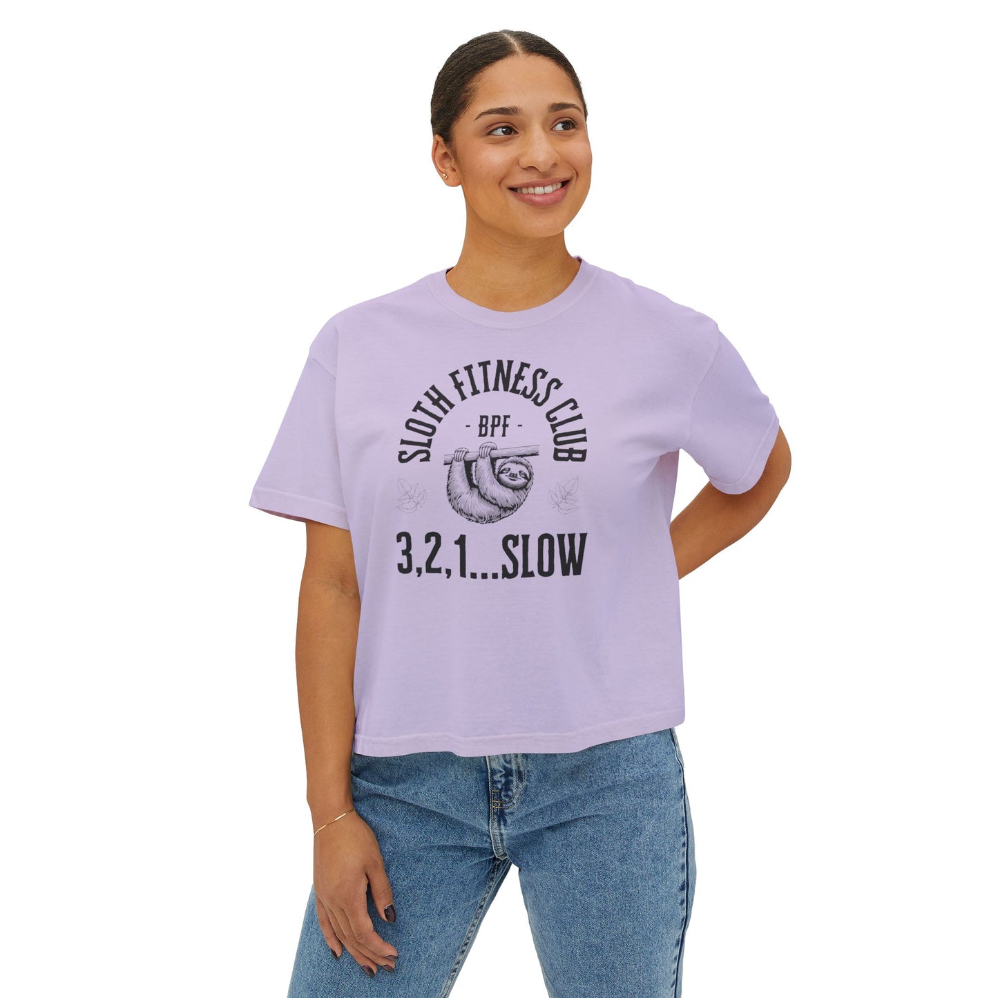 Women's Sloth Boxy Tee