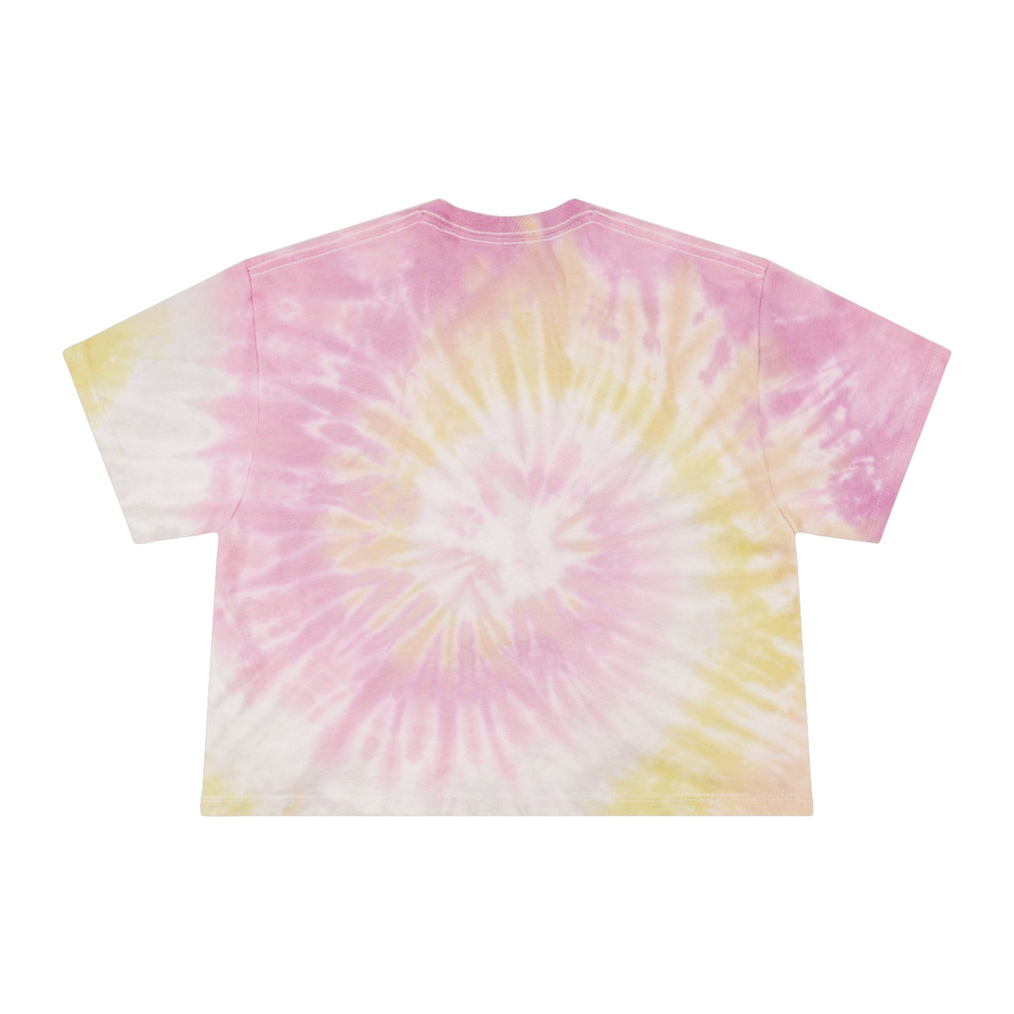 Women's Peach BPF Tie-Dye Crop Tee