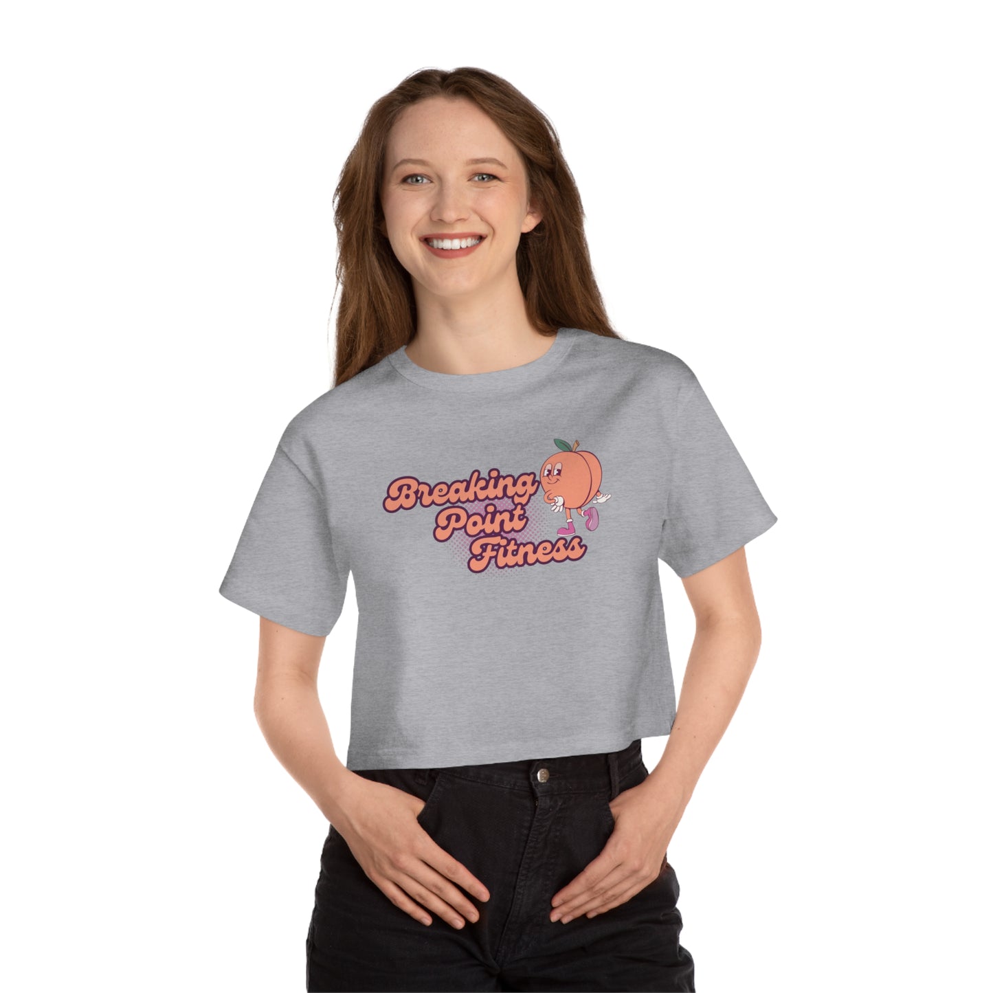 Women's Peach BPF Cropped T-Shirt