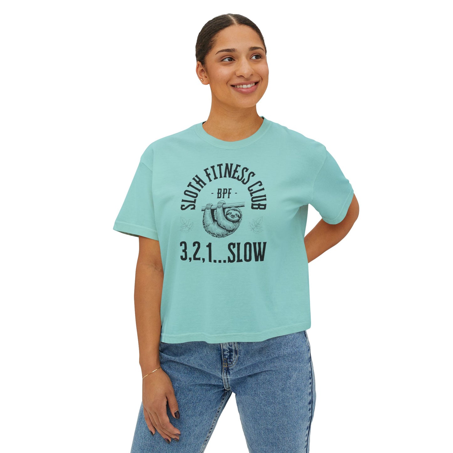 Women's Sloth Boxy Tee