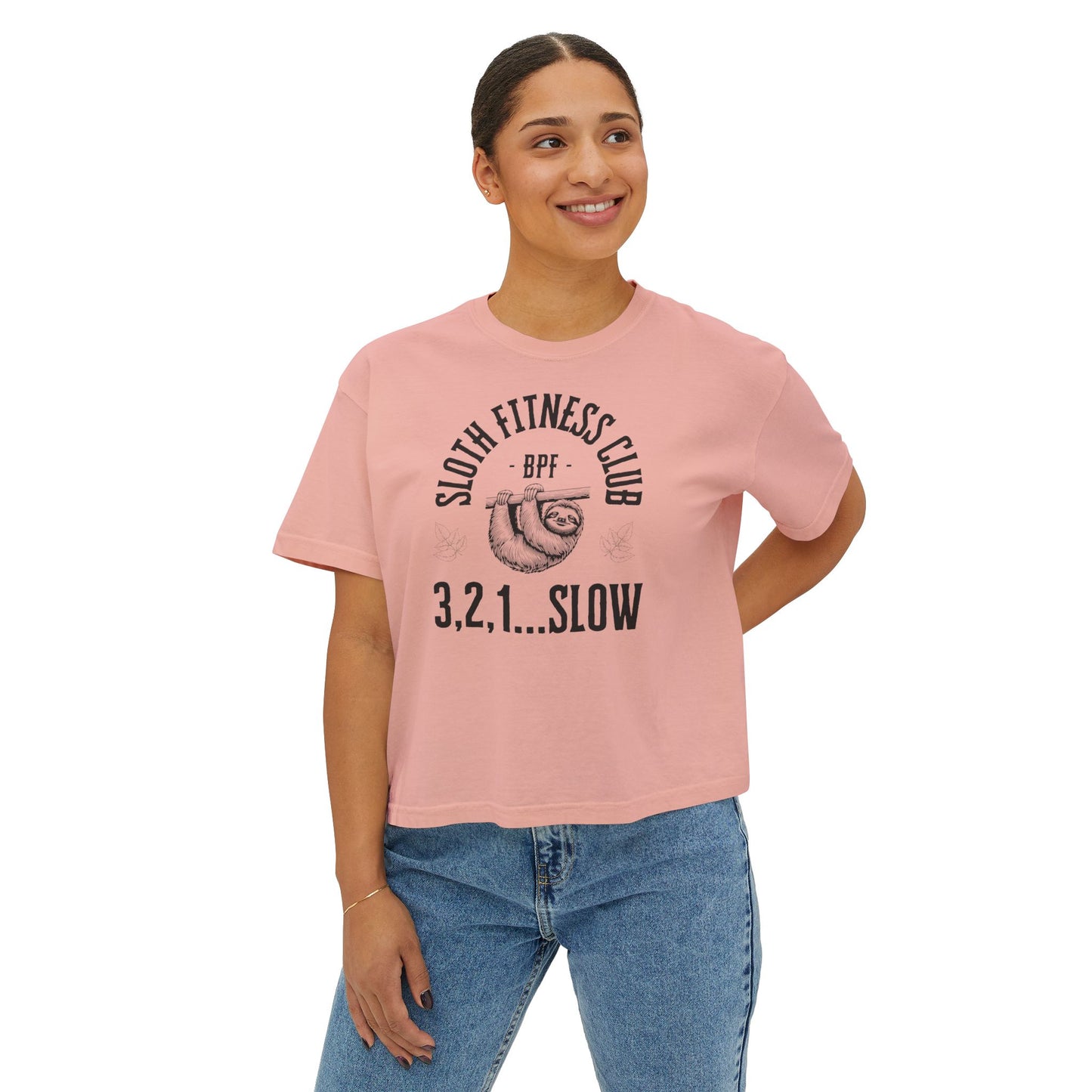 Women's Sloth Boxy Tee