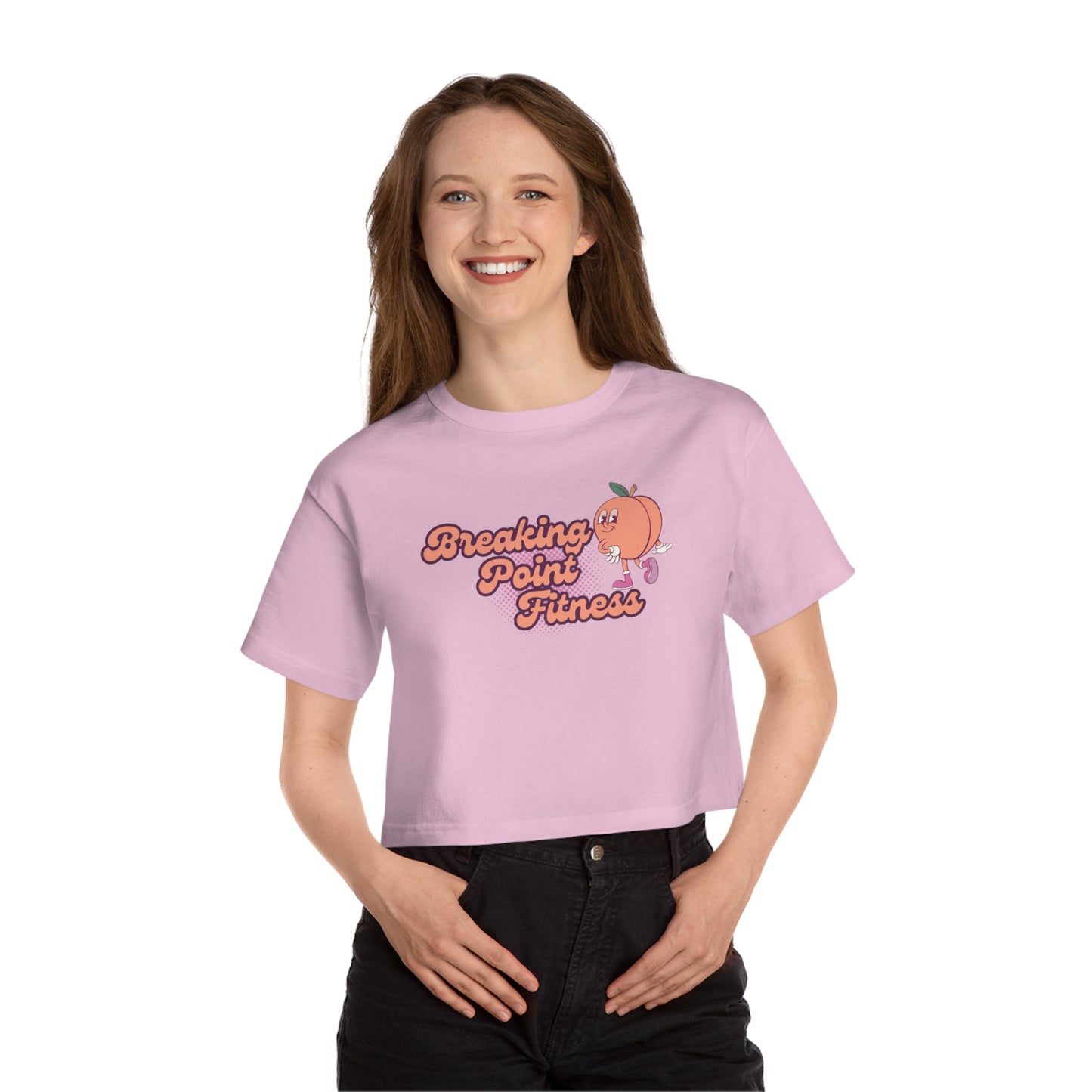 Women's Peach BPF Cropped T-Shirt